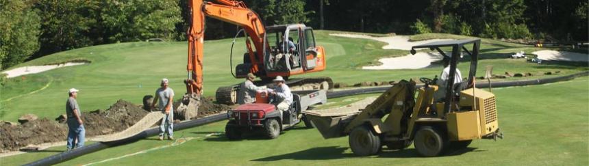 Sugarloaf Golf Club irrigation mainline installation