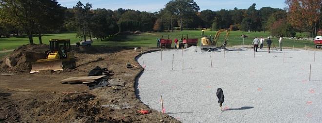 Golf Green construction