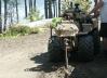 Underground piping being pulled into the soil Trenchless pipe installation